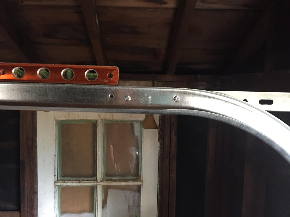 A New Garage Door Installation At A Shed In Mounds View Mn